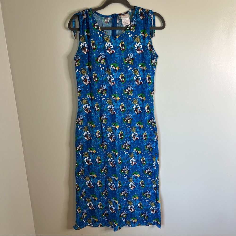Vintage Disney Store Minnie and Mickey Mouse Aloha Tropical Tank Dress - Small